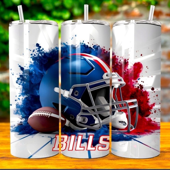 Handmade Other - Buffalo Bills 20oz Stainless Steel Tumbler